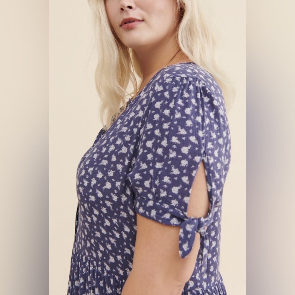 Indigo Dreams dress Floral Blue Dress - Picture 5 of 11